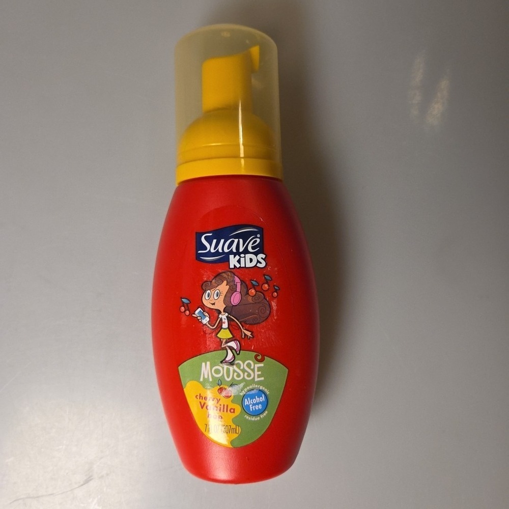 Suave Kids Cherry Vanilla Bop Soda Foam Mousse Hypoallergenic,‎ 7oz